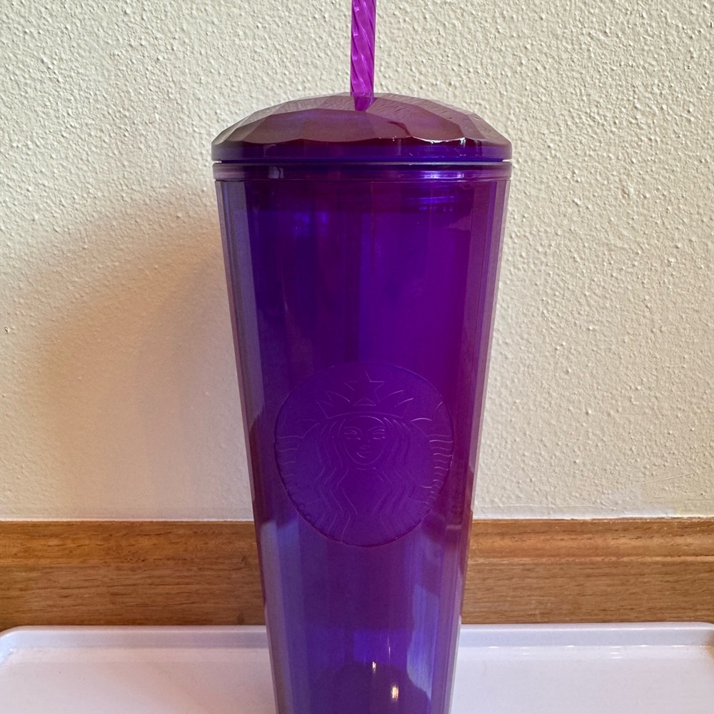 Starbucks Purple Tumbler with Straw